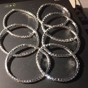 Stretch rhinestone bracelets